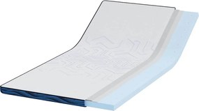 vidaXL Στρώμα επικάλυψης Λευκό 120 x 200 cm Ζακάρ ύφασμα