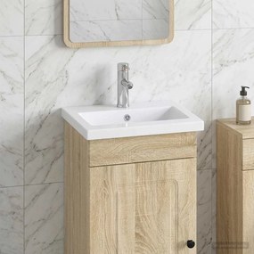 vidaXL Λεκάνη μπάνιου Χρωμέ 42 x 40 x 16,5 εκ Μέταλλο