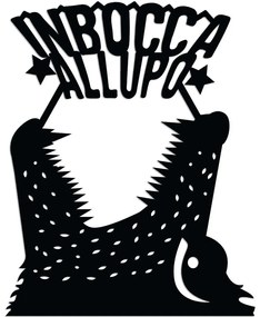 Διακοσμητικό Τοίχου Lupo 891TNL3463 46x56cm Black Wallity Μέταλλο