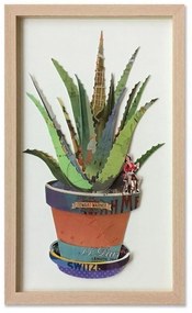 Supergreens Πίνακας Κολάζ Aloe 30x50 εκ.