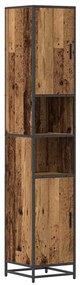 vidaXL Ντουλάπι Μπάνιου με ράφι Παλαιό ξύλο 35 x 37.5 x 188.5 εκατοστά