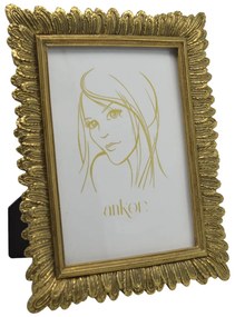 Κορνίζα Με Ανάγλυφα Σχέδια Χρυσό Polyester 15x20cm ANKOR