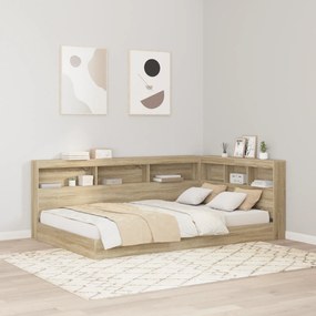 vidaXL Κεφαλάρι Αποθήκης με ράφι Sonoma Δρυς 120 cm Επεξεργασμένο ξύλο