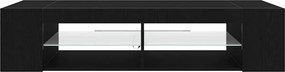 vidaXL Ντουλάπι TV Μαύρη Οξυά 135 x 39 x 30 εκ Επεξεργασμένο ξύλο