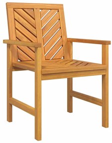 vidaXL Σέτ φαγητού για κήπο 5 pcs Καφέ Στερεό Ξύλο Ακακίας