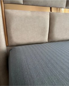 Stewehome Ελαστικό σεντόνι διπλής όψης από βαμβάκι με ζακάρ σχέδιο 100x200 cm