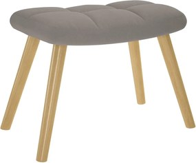 vidaXL Πολυθρόνα Relax Taupe Υφασμάτινη με Υποπόδιο