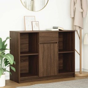 VidaXL Συρταριέρα με Συρτάρια καφέ δρυς 101x35x76 εκ. Επεξ. Ξύλο