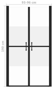 vidaXL Πόρτα Ντουζιέρας με Σχέδιο Αμμοβολής (93-96) x 190 εκ. από ESG