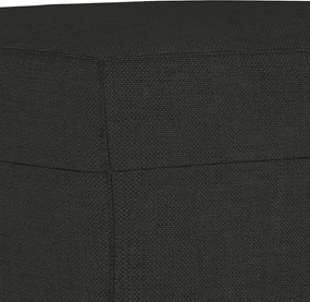 vidaXL Καναπέδες Σετ 3 Τεμ. Μαύροι Υφασμάτινοι