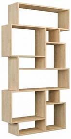 Βιβλιοθήκη Karmato χρώμα φυσικό 96x25,5x168,5εκ 96x25.5x168.5 εκ.