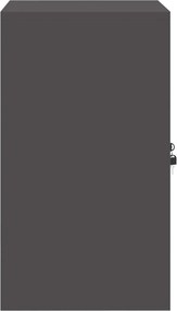 vidaXL Ντουλάπι αποθήκευσης Μαύρο 60 x 40 x 70 εκ. Ατσάλι