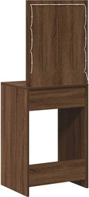 vidaXL Τραπέζι περιποίησης Καφέ δρυς 50 x 41 x 135 εκ