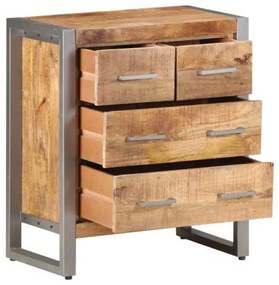 vidaXL Συρταριέρα 60 x 35 x 70 εκ. από Ακατέργαστο Ξύλο Μάνγκο