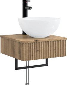 vidaXL Νιπτήρας Τοίχου Artisan Δρυς 40 x 41 x 40,5 εκ