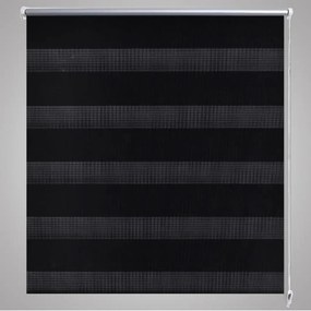 vidaXL Σύστημα Σκίασης Ρόλερ Zebra Μαύρο 40 x 100 εκ.