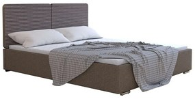Κρεβάτι Florence 103, Διπλό, Καφέ, Ταπισερί, 193x214x97cm, 83 kg | Epipla1.gr