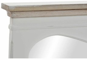 Τοίχο καθρέφτη DKD Home Decor Λευκό Φυσικό 105 x 64 x 4,5 cm