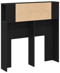vidaXL Κεφαλάρι Ντουλάπα Μαύρη Δρυς 100x19x104.5 εκ. Φτιαγμένο από Επεξεργασμένο Ξύλο