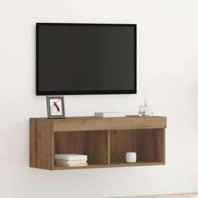 vidaXL Σετ επίπλου τηλεόρασης 80 x 30 x 30 εκ artisan δρυς