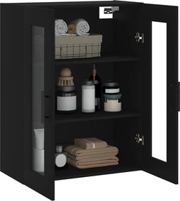 vidaXL Ντουλάπι Τοίχου Μαύρο 69,5 x 34 x 90 εκ.