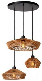 Φωτιστικό Οροφής Yunkai 10413/03/72 60x145cm 3xE27 60W Natural Lucide
