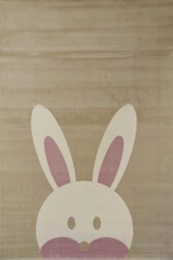 Χαλί Παιδικό Bambino Rabbit 7574 Beige-Pink Ezzo 80X150cm