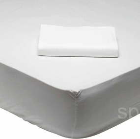 Σεντόνι Ημίδιπλο Με Λάστιχο (120x200+35) Das Home Best Line Λευκό