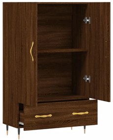 vidaXL Ντουλάπα Καφέ Δρυς 69,5 x 31 x 115 εκ. από Επεξεργασμένο Ξύλο