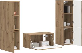 vidaXL Σετ επίπλου τηλεόρασης 5 τμχ. Artisan Oak Επεξεργασμένο Ξύλο