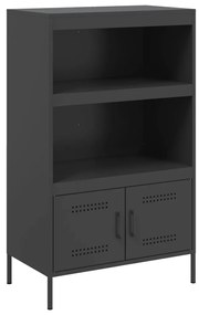 vidaXL Ραφιέρα Μαύρη 68x39x113 εκ. από Ατσάλι