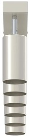 vidaXL Σποτ οροφής Βουρτσισμένο νικέλιο 73 x 5.5 x 16.5 εκ Ατσάλι