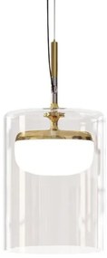 Κρεμαστό Φωτιστικό Οροφής LED 8,5W 2700K Dimmer Κρύσταλλο Diver S5 Prandina-1C75002111201-Ορείχαλκος 1C75002111201