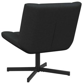 vidaXL Περιστρεφόμενη καρέκλα Μαύρο 63 x 75 x 76 εκ ύφασμα