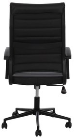 ΚΑΡΕΚΛΑ ΓΡΑΦΕΙΟΥ SUPERIOR  ΜΑΥΡΟ PU ΔΙΕΥΘΥΝΤH 62x71,5x113 εκ.