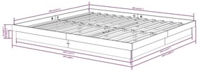 ΠΛΑΙΣΙΟ ΚΡΕΒΑΤΙΟΥ ΛΕΥΚΟ 200 X 200 ΕΚ. ΑΠΟ ΜΑΣΙΦ ΞΥΛΟ 819928