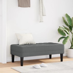 vidaXL Παγκάκι Σκούρο Γκρι 113x57x39 εκ. Υφάσματος