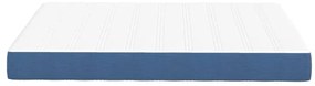 vidaXL Στρώμα Κρεβατιού με στρώμα Μπλε 160 x 200 cm ύφασμα