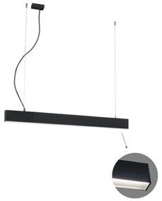 Γραμμικό Κρεμαστό L1140 4000K Μαύρο Microprismatic Dim. Ciba 3916-00114-4-B-M-D4 Viokef-3916-00114-4-B-M-D4-Μαύρο 3916-00114-4-B-M-D4