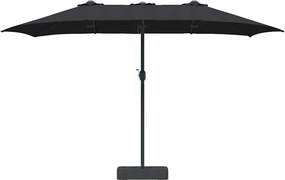 vidaXL Ομπρέλα Κήπου 385 x 209 x 244 εκατοστά Πολυεστέρας και Χάλυβας