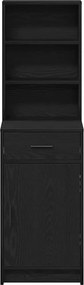 vidaXL Highboard Μαύρη Οξυά 40 x 40,5 x 135 εκ. Επεξεργασμένο ξύλο
