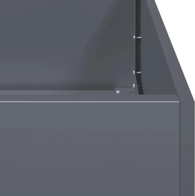 vidaXL Ζαρντινιέρα Ανθρακί 100x100x40 εκ. από Χάλυβα