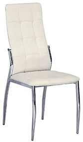 Καρέκλα ERINA Κρεμ PU 44x55x100cm