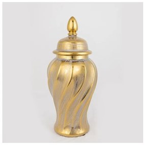 Βάζο Κεραμικό Χρυσό 16x16x36.5cm 752-20035 Estheti-752-20035-Χρυσό 752-20035