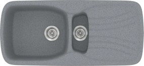 Sanitec Classic 309 (97×51) - Γρανιτένιος νεροχύτης - Metallic SILVER