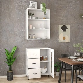 vidaXL Ντουλάπι Λευκός από Επεξεργασμένο Ξύλο