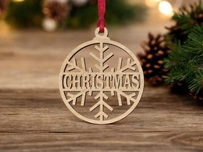 Σετ των 3 Intra απο ξύλο plywood 3mm-4mm πάχος – Εξατομικευμένη διακόσμηση για μπιχλιμπίδι με νιφάδες χιονιού 20x25 cm INTRAVECTRY-MY545396