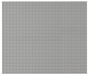Κουβέρτα Βαρύτητας Γκρι 220 x 260 εκ. 15 κ. Υφασμάτινη - Γκρι