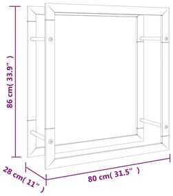 ΡΑΦΙΕΡΑ ΚΑΥΣΟΞΥΛΩΝ 80X28X86 ΕΚ. ΑΠΟ ΑΝΟΞΕΙΔΩΤΟ ΑΤΣΑΛΙ 357862