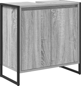 vidaXL Ντουλάπι Μπάνιου Γκρίζο Σονομα 60 x 30 x 60 cm